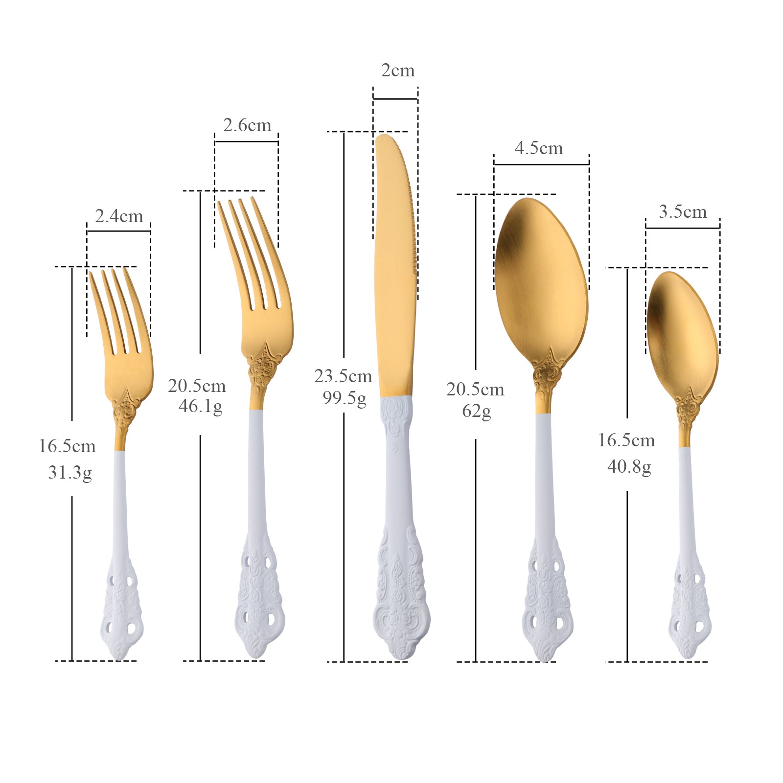 Buyer Star Hot sales Top Seller Dinnerware Sets Noble Classical Palace Stainless Steel Relief Cutlery Sets