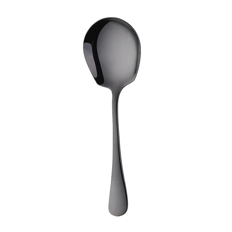 High Quality Colorful Slotted Service Spoons Set Stainless Steel Large Serving Spoon For Buffet Restaurant