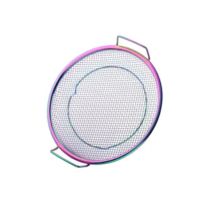 Kitchen Accessories Tools Multi-functional Round Stainless Steel Wash Fruit Flour Vegetable Storage Basket with Handle