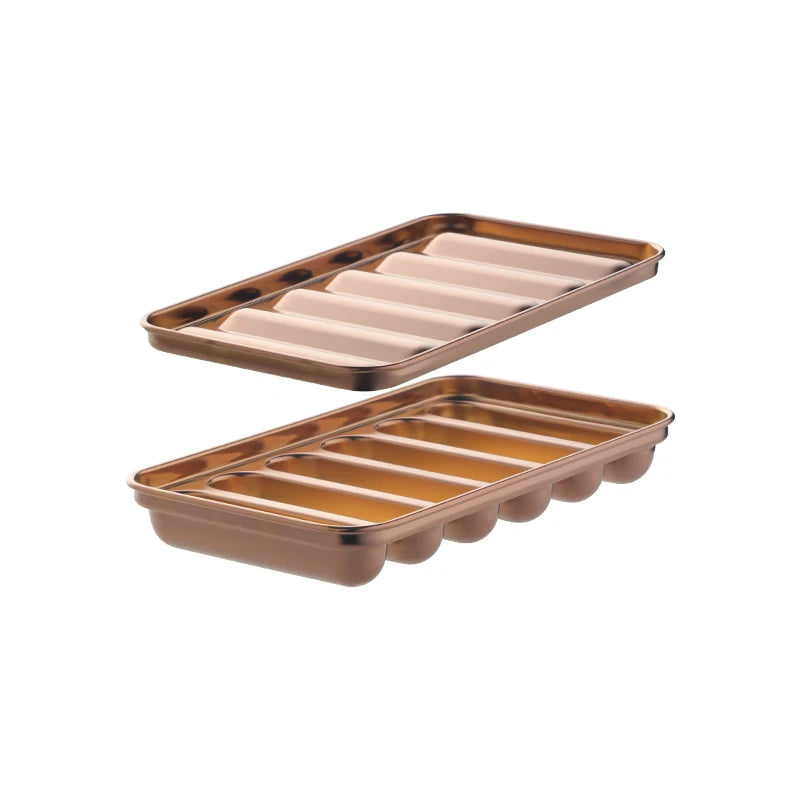Non-stick Kitchen Accessories Baking Meat Sausage DIY Stainless Steel Hot Dog Sausage Maker Mold with Lid
