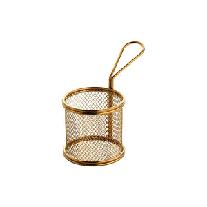 Creative Wire Basket Colander Stainless Steel Kitchen Strainer Restaurant French Fry Basket