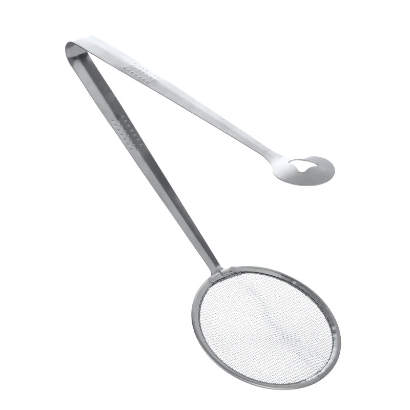 Multi-functional Kitchen Tools Stainless Steel Colander Food Filter Spoon With Clip