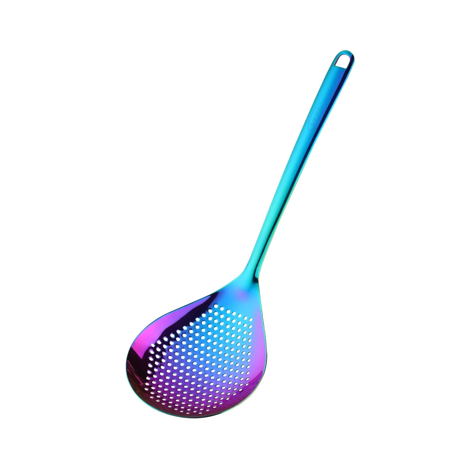 Kitchen Strainer Long Handle Colander Spoon Set Hot Pot Sieve 304 Stainless Steel Colander