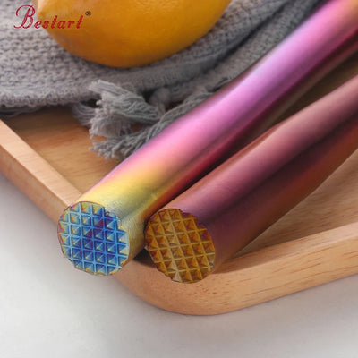 Food Grade Stainless Steel Bar Tool Fruit Muddler Crushed Pressing Stick Ice Smashing Lemon Hammer