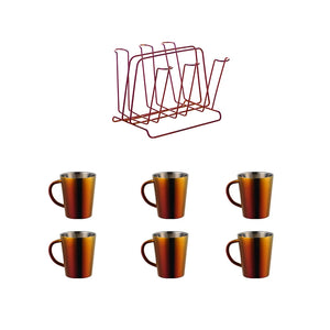 ODM/OEM Top Sale Luxury Double Wall Stainless Steel Colorful Coffee Cups Sets