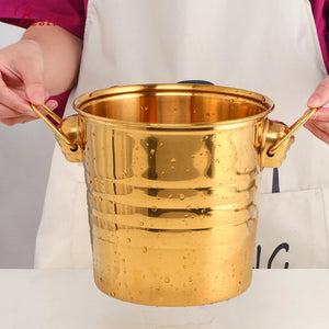 Wholesale Custom Insulated  Wine Champagne Bucket Stainless Steel Beer Ice Bucket