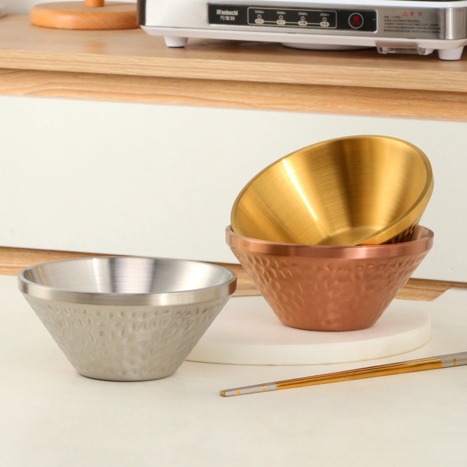Wholesale Personalized Rice Soup Decorative Bowls Stainless Steel Mixing Bowl