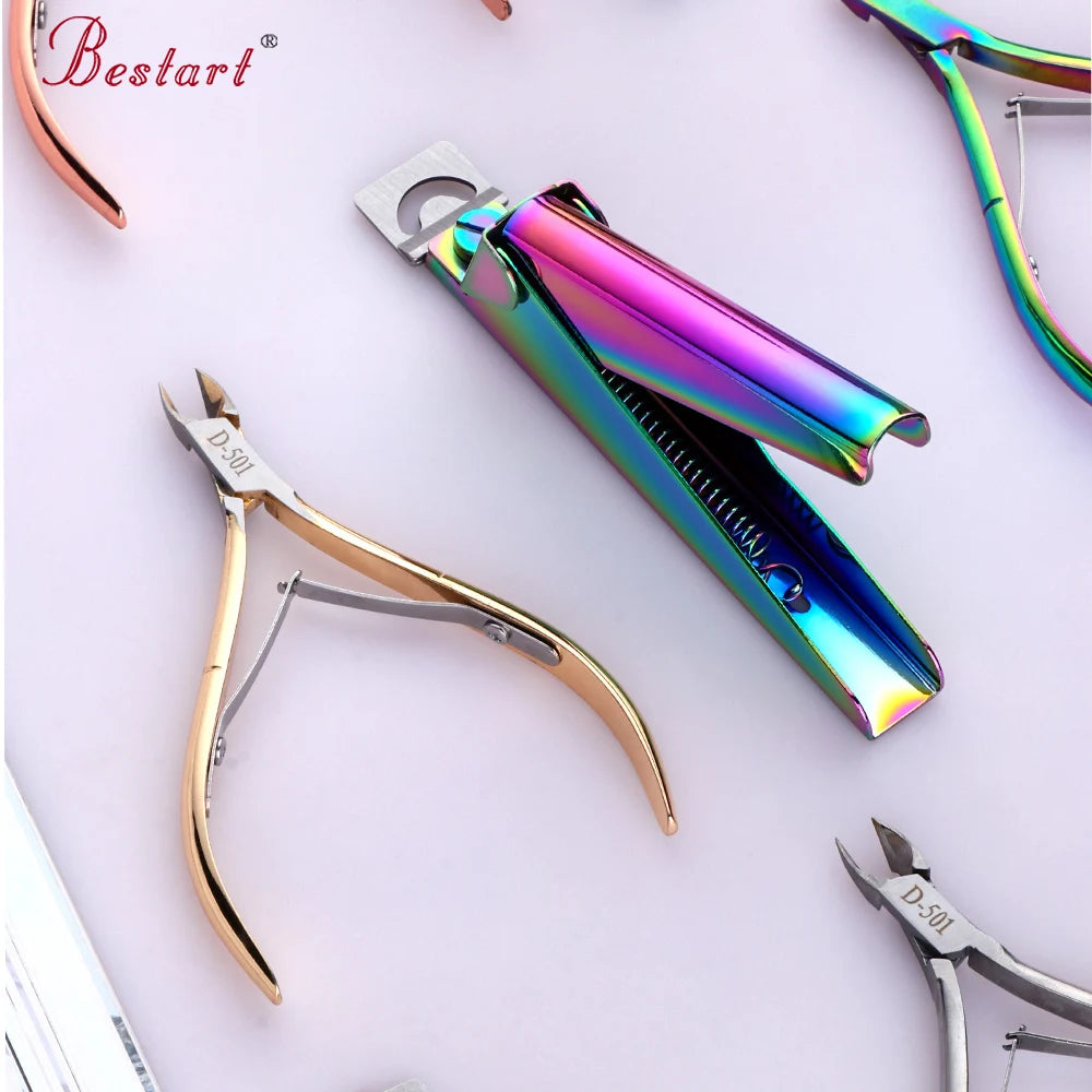Professional Fingernail Toenail Cuticle Nipper Trimming Stainless Steel Nail Cutter Cuticle Scissor Plier Manicure Tool