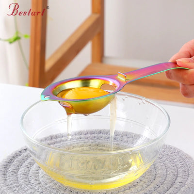 Kitchen Gadget Stainless Steel Tool Egg Divider White Yolk Egg Separator