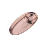 Stainless Steel Dinner Plates Restaurant Gold Serving Tray Round Dessert Cake Snack Dish Silver Storage Plate for Wedding Party