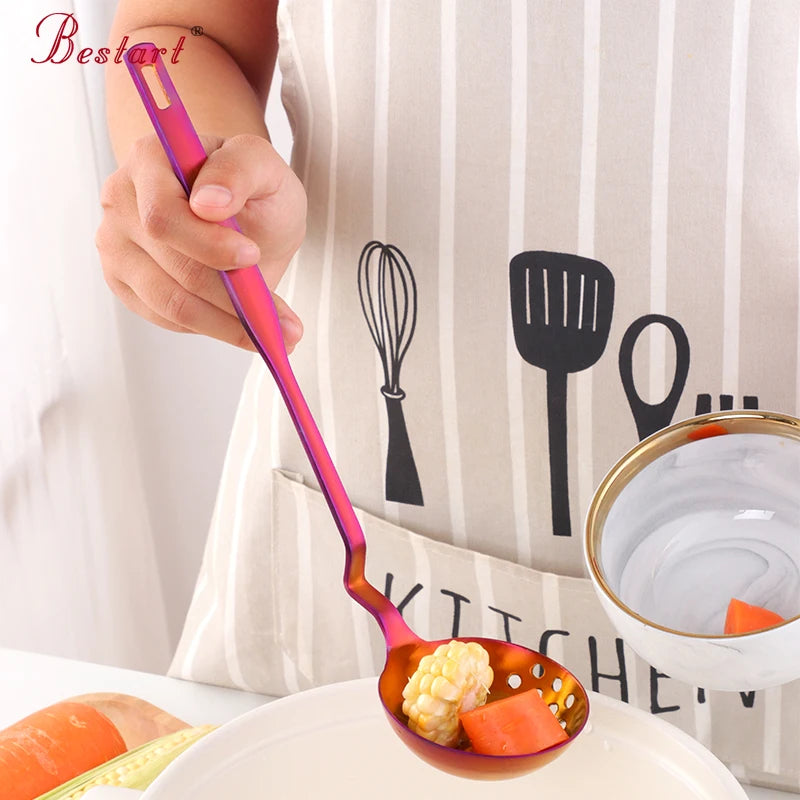 New Arrivals Kitchen Accessories Utensils Long Handle Big Colander Soup Spoon Stainless Steel Serving Spoons Soup Ladle