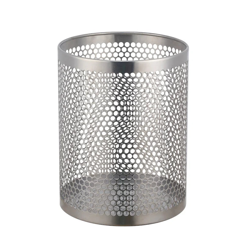 Multi-Purpose Stainless Steel Trash Can for Hotel Bathroom Waste Bin