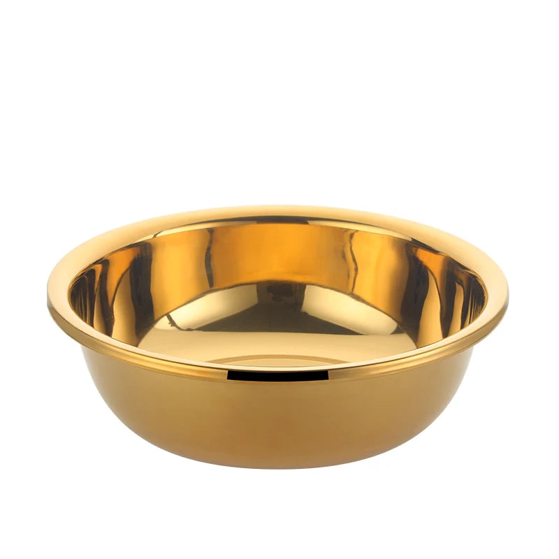 Multifunctional Wash Basin Fruit Vegetable Washbowl Stainless Steel Mixing Basin