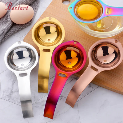 Kitchen Gadget Stainless Steel Tool Egg Divider White Yolk Egg Separator