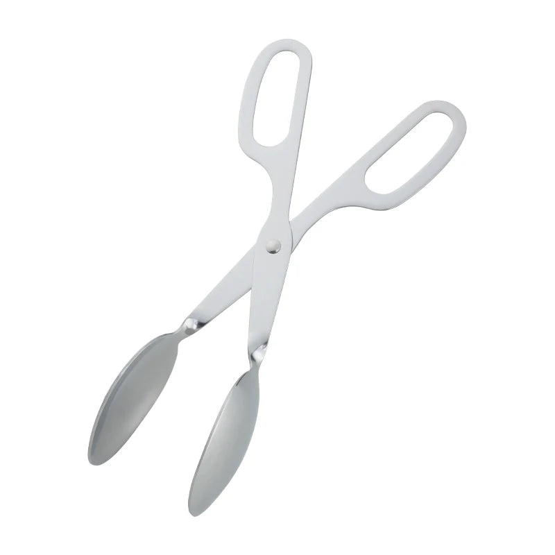 Kitchen Baking Tool Stainless Steel Food Tongs BBQ Tongs Metal Bread Tongs
