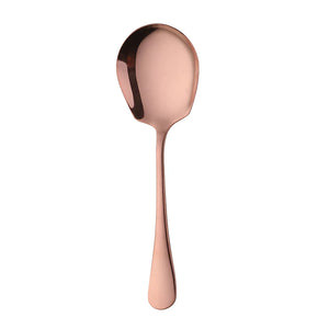 High Quality Colorful Slotted Service Spoons Set Stainless Steel Large Serving Spoon For Buffet Restaurant