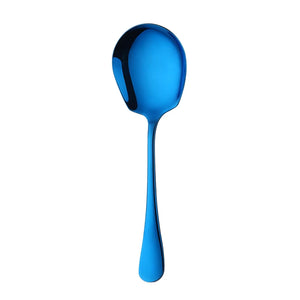 High Quality Colorful Slotted Service Spoons Set Stainless Steel Large Serving Spoon For Buffet Restaurant