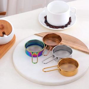 Kitchen Baking Tools Colander Gold Fine Mesh Strainers Tea Flour Sifter Stainless Steel Flour Sieve