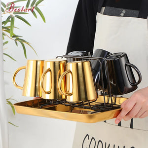 ODM/OEM Top Sale Luxury Double Wall Stainless Steel Colorful Coffee Cups Sets