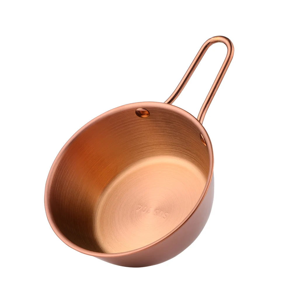Multifunctional Korean Ramen wine stainless steel 304 18/10 Seasoning Mixing dish serving bowl with handle