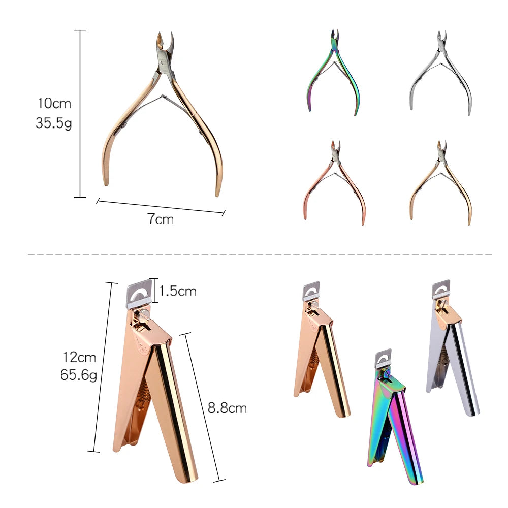 Professional Fingernail Toenail Cuticle Nipper Trimming Stainless Steel Nail Cutter Cuticle Scissor Plier Manicure Tool