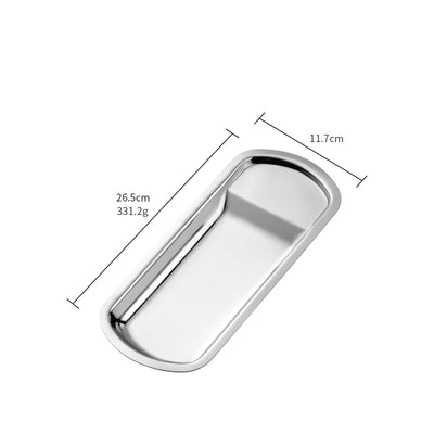 Hotel Dinning Room Stainless Steel Gold Serving Trays for Restaurant Tableware