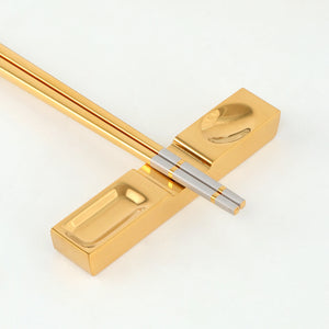 New Design Table Decoration Accessories Reusable Stainless Steel Chopsticks Rest Holder