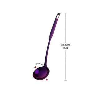 Metal Soup Ladle, 18/8 Stainless Steel Ladle Spoon And Strainer Scoop Set With Holes, Cooking Utensil For Kitchen