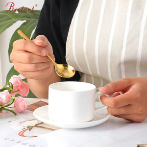 ODM/OEM Popular Custom Mini Long Handled Stainless Steel Rose Gold Coffee Spoon Metal Dessert Tea Spoon