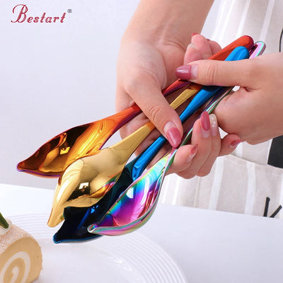 Professional Chef Stainless Steel Cake Coffee Decorative Multipurpose Stainless Steel Culinary Cooking Drawing Spoon