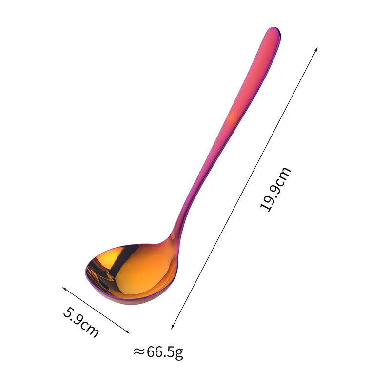 Kitchen Gadgets Sauce Soup Spoons Stainless Steel Soup Ladle Serving Spoons for Home and Kitchen