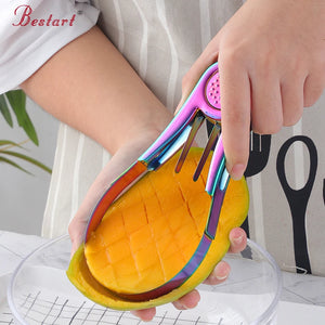 New Arrivals Multifunction Kitchen Creative Fruit Tool 2 in 1 Fruit Peeler Dragon Fruit Mango Slicer