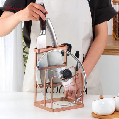 Kitchen Utensils Organizer Shelf Knives Stainless Steel Fork Spoon Chopsticks Integrated Storage Hold Knife Rack