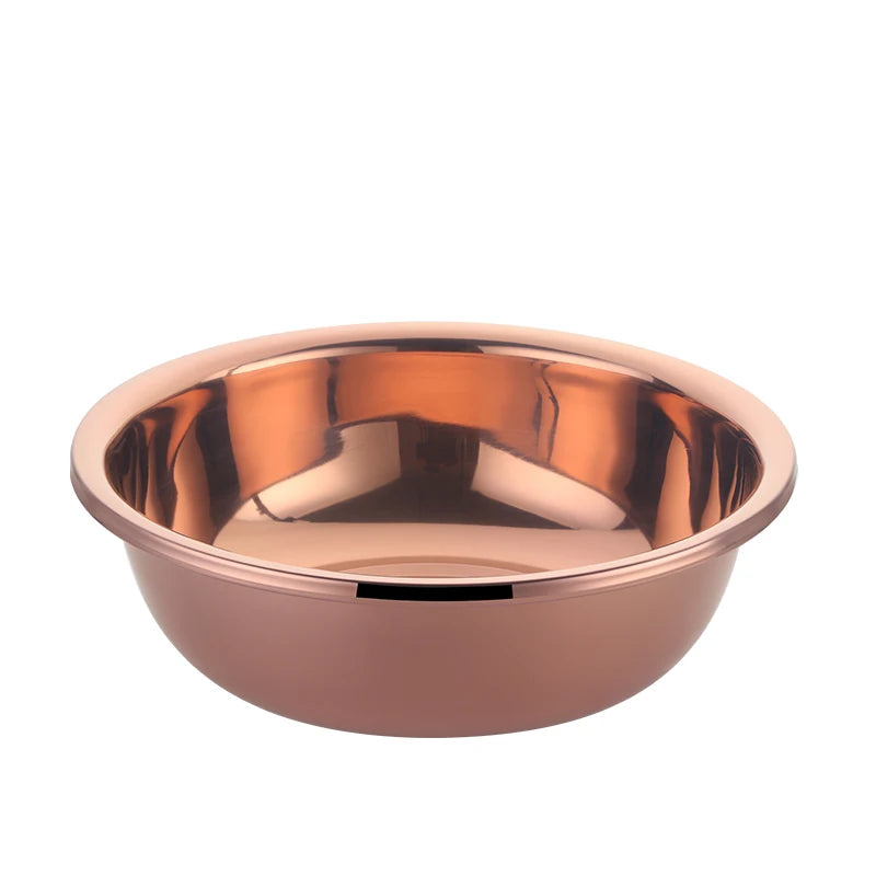 Multifunctional Wash Basin Fruit Vegetable Washbowl Stainless Steel Mixing Basin