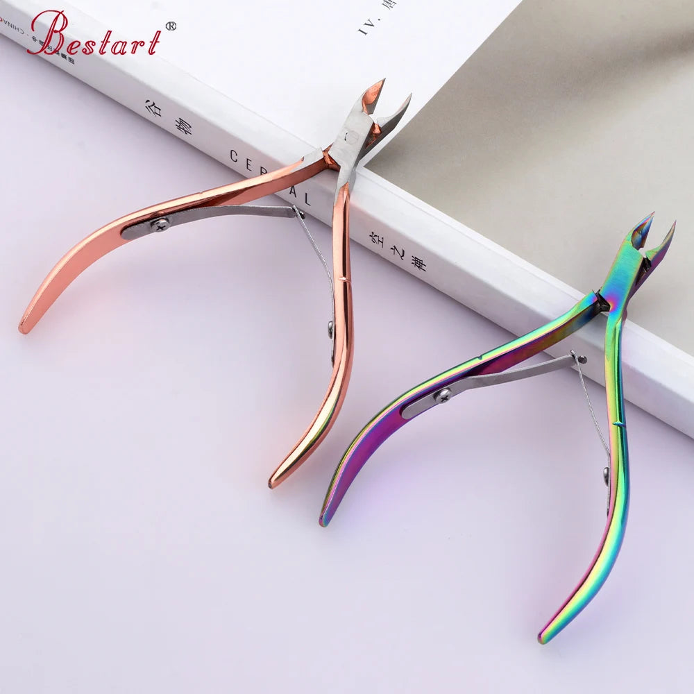 Professional Fingernail Toenail Cuticle Nipper Trimming Stainless Steel Nail Cutter Cuticle Scissor Plier Manicure Tool