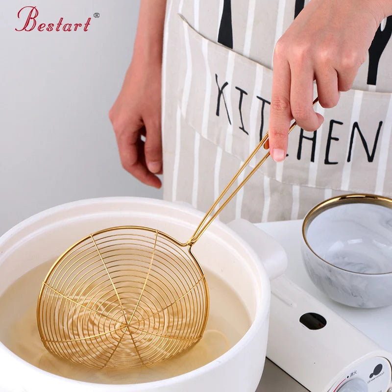 Kitchen Accessories Gadgets Baking Tools Metal Chicken Wings Fry Fried Food Basket Chips Basket Colanders & Strainers
