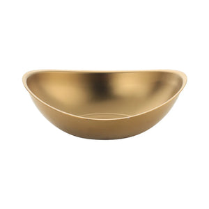 Restaurant Snack Fruit Food Metal Gold Bowl 304 Stainless Steel Mixing Bowls Salad Serving Bowls