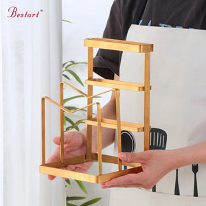 Kitchen Utensils Organizer Shelf Knives Stainless Steel Fork Spoon Chopsticks Integrated Storage Hold Knife Rack