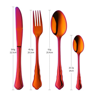 ODM/OEM Modern Ware Restaurant Dinner Silverware Set Bulk Gold Flatware Modern Hotel Silver Cutlery Stainless Steel Party