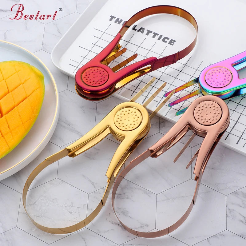 New Arrivals Multifunction Kitchen Creative Fruit Tool 2 in 1 Fruit Peeler Dragon Fruit Mango Slicer