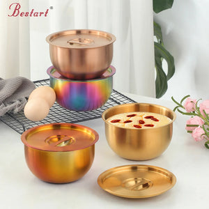 Baby Food Supplement Bowl Multifunctional Household 304 Stainless Steel Steamed Egg Stew Pot Bowl with Lid