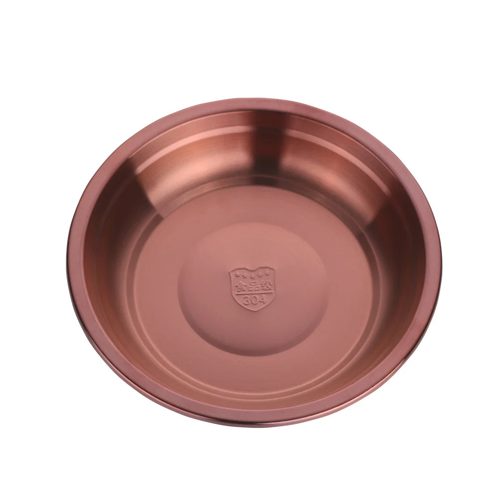 Factory Wholesale  Hotel Restaurant Plate Stainless Steel Soup Plate for Cooking