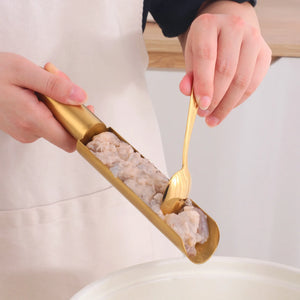 Wholesale Small Stainless Steel Buffet Spoon Cooking Meatball Maker Spoon