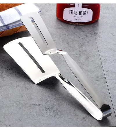 Kitchen Wares Accessories Stainless Steel Multifunctional Steak Clips BBQ Pizza Clamps Food Tongs