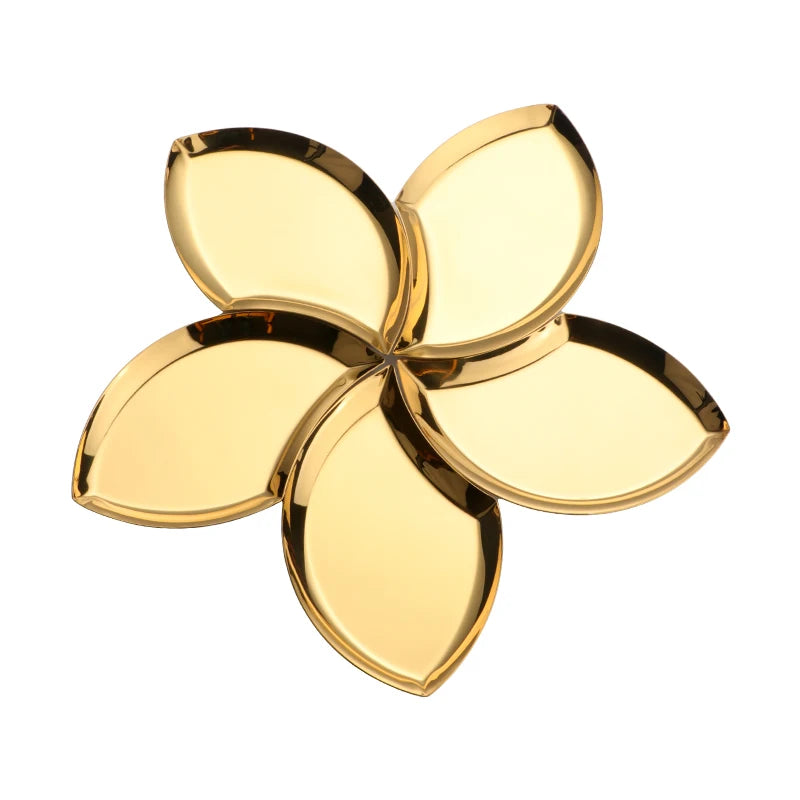 Kitchen Dinner Candy Plates Stainless Steel Creative Dessert Snacks Dishes for Restaurant