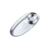 Stainless Steel Dinner Plates Restaurant Gold Serving Tray Round Dessert Cake Snack Dish Silver Storage Plate for Wedding Party