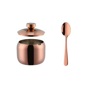 Seasoning Box Condiment Jar Set Spice Jars for Salt Pot Rack Stainless Steel Spice Jars with Lid