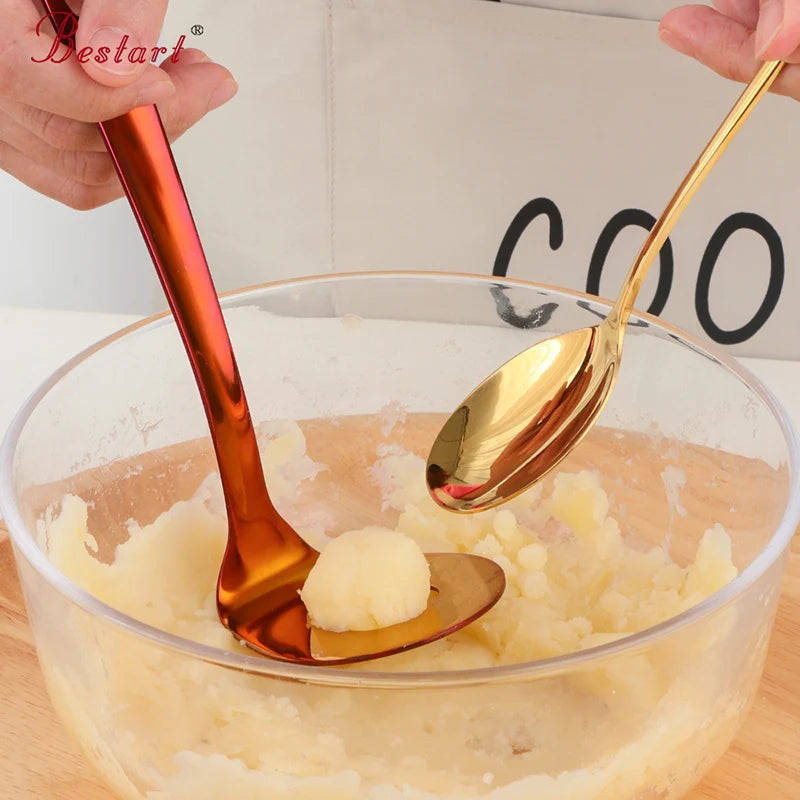 Kitchen Gadgets Large Mini Manual Stainless Steel Meatball Spoon Potato Masher Potato Press