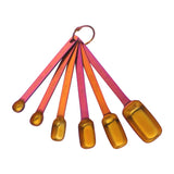 Set of 6 Mini Oval Shape Stainless Steel Measuring Spoons Set