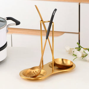 Stainless Steel Non-Magnetic Spoon Rack Soup Shell Rack Hot Pot Spoon Rack